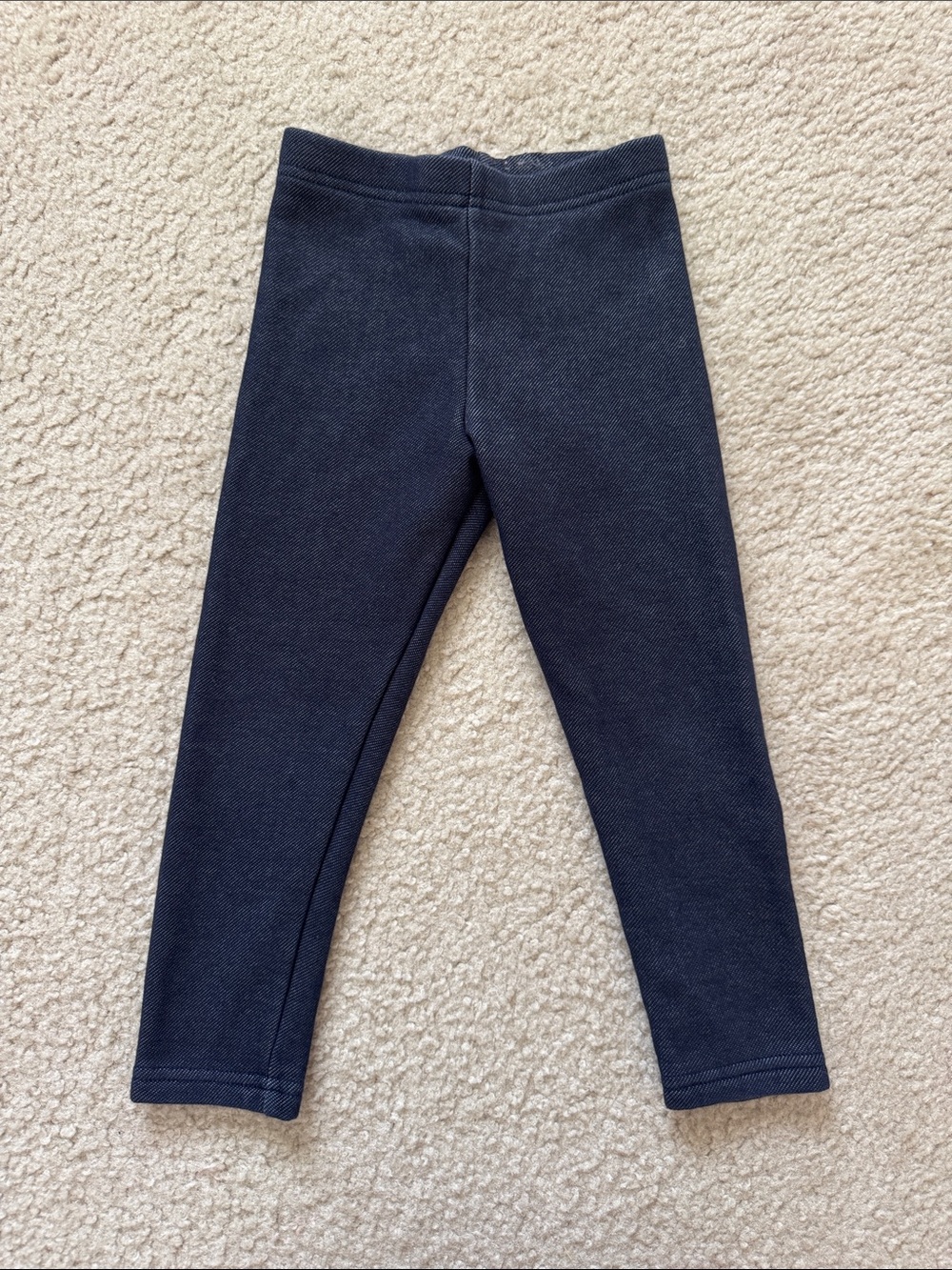 Carter's Dark Navy Girls' Knit Fleece Leggings - Size 4T